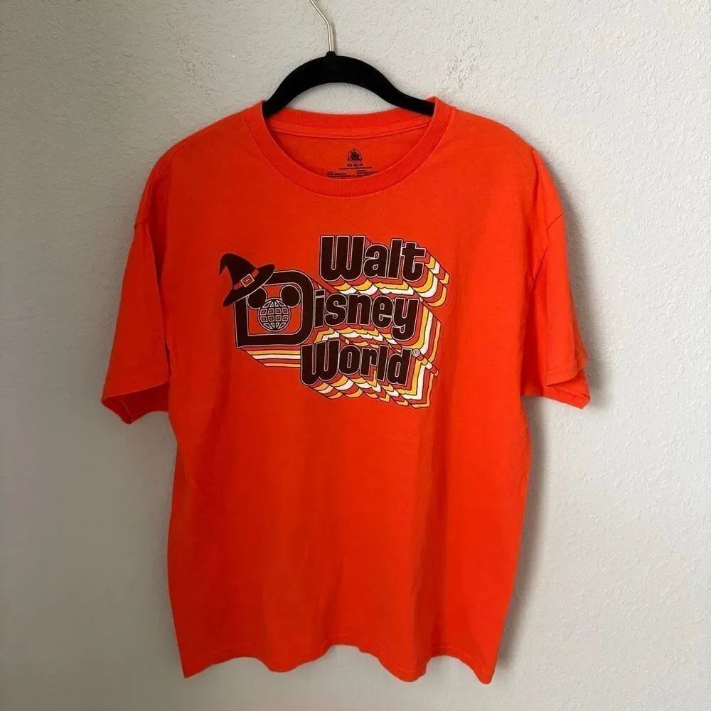 Walt Disney World Orange Halloween T-Shirt Size Medium
